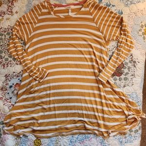 Matilda Jane Striped Tunic Top Size Large
